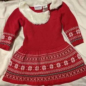 Blueberi Boulevard Christmas sweater dress 3T